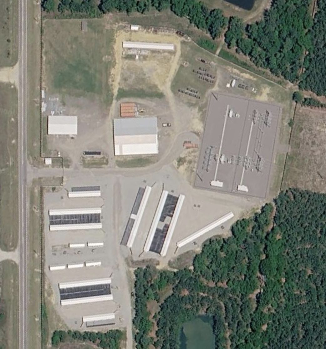 Aerial view of the original Minder site, June 2026